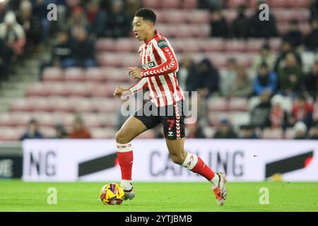 Jobe Bellingham of Sunderland - Sunderland V West Bromwich Albion, Sky Bet Championship, Stadium of Light, Sunderland, Großbritannien - 26. November 2024 nur redaktionelle Verwendung - es gelten Einschränkungen bei DataCo Stockfoto