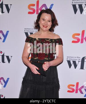 London, Großbritannien. Dezember 2024. Monica Dolan bei den Women in Film & Television Awards 2024 in Zusammenarbeit mit Sky, London Hilton Park Lane Hotel, Park Lane, am Freitag, den 06. Dezember 2024 in London, England, Großbritannien. CAP/CAN © CAN/Capital Pictures Credit: Capital Pictures/Alamy Live News Stockfoto