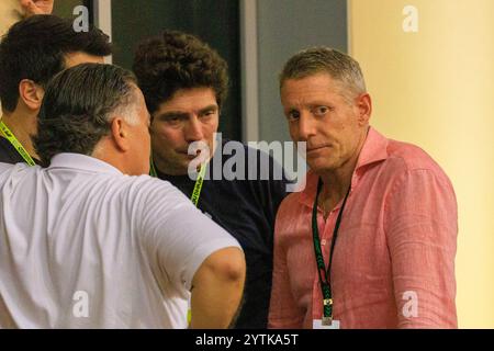 Yas Marina, Abu Dhabi. Dezember 2024. Lapo Elkann (ITA) Ferrari während der Samstag Sitzung des Formel 1 Etihad Airways Abu Dhabi Grand Prix 2024, Yas Marina, Abu Dhabi 6-8 Dezember 2024 Credit: Alessio de Marco/Alamy Live News Stockfoto