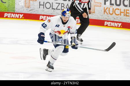 Kloten, Schweiz, 24. September 2024: #42 Yasin Ehliz, Forward RedBull München. (Foto: Andreas Haas/dieBildmanufaktur) Stockfoto