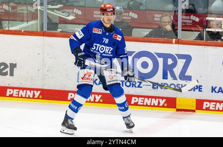 Kloten, Schweiz, 24. September 2024: #78 William Weber, Verteidiger Schwenninger Wild Wings. (Foto: Andreas Haas/dieBildmanufaktur) Stockfoto