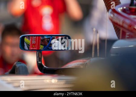 7. Dezember 2024, Abu Dhabi, Singapur, Vereinigte Arabische Emirate: OLIVER BEARMAN (GBR) von Prema Racing #3 am Samstag beim Formel-1-Grand Prix von Abu Dhabi 2024 auf dem Yas Marina Circuit. (Credit Image: © Antoine Lapeyre/ZUMA Press Wire) NUR REDAKTIONELLE VERWENDUNG! Nicht für kommerzielle ZWECKE! Stockfoto