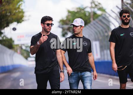 NATO Norman (fra), Nissan Formula E Team, Nissan e-4ORCE, Porträt SETTE CAMARA Sergio (BH), Reservefahrerin des Nissan Formel E Teams, Porträt auf dem Bahnweg während des Sao Paulo ePrix, 1. Runde der ABB FIA Formel E Weltmeisterschaft 2024-25, auf dem São Paulo Street Circuit vom 4. Bis 7. Dezember 2024 in Sao Paulo, Brasilien - Foto Germain Hazard/DPPI Live News Stockfoto