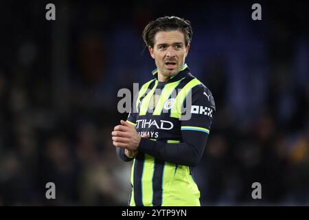 London, Großbritannien. Dezember 2024. Manchester City Mittelfeldspieler Jack Grealish (10) während des Spiels Crystal Palace FC gegen Manchester City FC English Premier League im Selhurst Park, London, England, Großbritannien am 7. Dezember 2024 Credit: Every Second Media/Alamy Live News Stockfoto