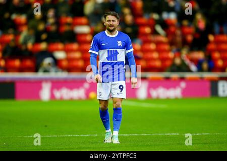 Oakwell Stadium, Barnsley, England - 7. Dezember 2024 Alfie May (9) of Birmingham City - während des Spiels Barnsley gegen Birmingham City, Sky Bet League One, 2024/25, Oakwell Stadium, Barnsley, England -7. Dezember 2024 Credit: Arthur Haigh/WhiteRosePhotos/Alamy Live News Stockfoto