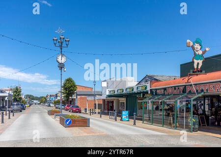 Stadtzentrum, King Street, Temuka, South Canterbury, Canterbury, Südinsel, Neuseeland Stockfoto