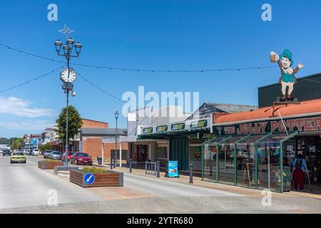 Stadtzentrum, King Street, Temuka, South Canterbury, Canterbury, Südinsel, Neuseeland Stockfoto