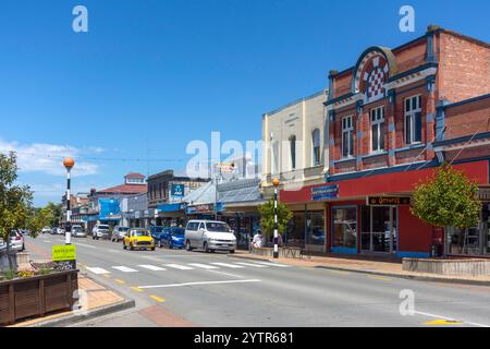 Stadtzentrum, King Street, Temuka, South Canterbury, Canterbury, Südinsel, Neuseeland Stockfoto