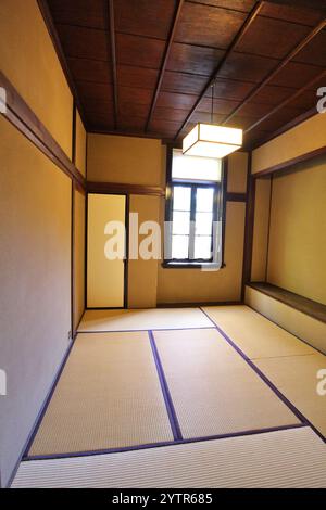Zimmer im japanischen Stil in der ehemaligen Maeda Family Residence (erbaut 1929 im Besitz der Regierung), Komaba Park, Tokio, Japan Stockfoto