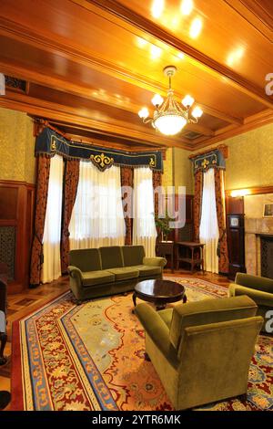 Studium in der ehemaligen Maeda Family Residence (erbaut 1929 im Besitz der Regierung), Komaba Park, Tokio, Japan Stockfoto