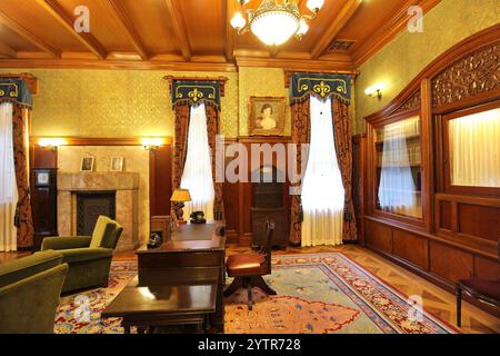 Studium in der ehemaligen Maeda Family Residence (erbaut 1929 im Besitz der Regierung), Komaba Park, Tokio, Japan Stockfoto