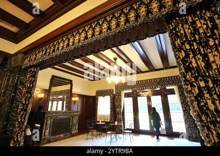 Erster Stock der ehemaligen Maeda Family Residence (erbaut 1929 im Besitz der Regierung) im Komaba Park, Tokio, Japan Stockfoto