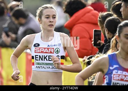 Antalya, Türkei. Dezember 2024. Belgische Enkers im Einsatz beim U20-Rennen der europäischen ross-Country-Weltmeisterschaft in Antalya, Türkei. BELGA FOTO JASPER JACOBS Credit: Belga News Agency/Alamy Live News Stockfoto