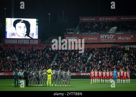 Girona, Spanien. Dezember 2024. Allgemeine Ansicht des Stadions während eines La Liga EA Sports Spiels zwischen Girona FC und Real Madrid im Estadi Municipal de Montilivi in Girona, Girona, Spanien, am 07. Dezember 2024. Foto von Felipe Mondino Credit: Unabhängige Fotoagentur/Alamy Live News Stockfoto