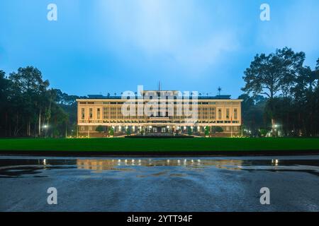 Unabhängigkeitspalast, auch bekannt als Reunification Convention Hall, befindet sich in Ho Chi Minh City, Saigon, Vietnam Stockfoto