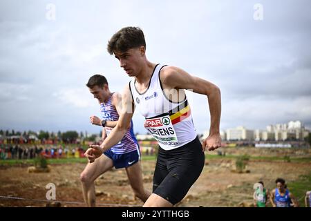 Antalya, Türkei. Dezember 2024. Belgische Lievens in Aktion beim U23-Rennen der europäischen ross-Country-Weltmeisterschaft in Antalya, Türkei. BELGA FOTO JASPER JACOBS Credit: Belga News Agency/Alamy Live News Stockfoto