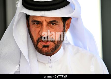 Abu Dhabi, Abu Dhabi. Dezember 2024. Mohammed bin Sulayem (VAE) FIA-Präsident. 08.12.2024. Formel-1-Weltmeisterschaft, Rd 24, Grand Prix Von Abu Dhabi, Yas Marina Circuit, Abu Dhabi, Renntag. Das Foto sollte lauten: XPB/Alamy Live News. Stockfoto