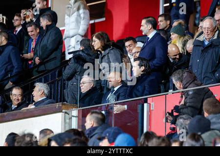 Girona, Spanien. Dezember 2024. Spanisches La Liga EA Sports Fussballspiel Girona gegen Real Madrid im Montilivi-Stadion in Girona, Spanien. Dezember 2024. 900/Cordon Press Credit: CORDON PRESS/Alamy Live News Stockfoto