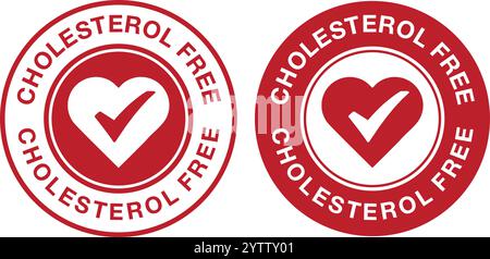 Cholesterinfreies Logo-Logo-Vektor. Geeignet für Produktetiketten Stock Vektor