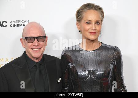 Kevin Goetz und Sharon Stone bei der Verleihung der 38. American Cinematheque Awards im Beverly Hilton Hotel. Beverly Hills, 06.12.2024 Stockfoto