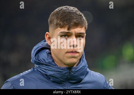 Mailand, Italien. Dezember 2024. Tomas Palacios von Inter war beim Spiel Der Serie A zwischen Inter Mailand und Parma bei Giuseppe Meazza in Mailand zu sehen. Stockfoto