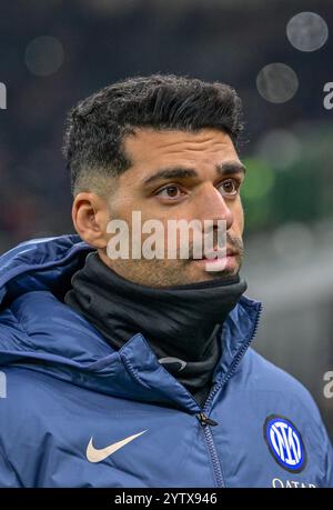 Mailand, Italien. Dezember 2024. Mehdi Taremi von Inter war beim Spiel Der Serie A zwischen Inter Mailand und Parma bei Giuseppe Meazza in Mailand zu sehen. Stockfoto