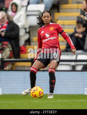 Leigh Sports Village, Manchester, Großbritannien. Dezember 2024. Frauen Super League Football, Manchester United Frauen gegen Liverpool Frauen; Hayde Riviere von Manchester United Women Credit: Action Plus Sports/Alamy Live News Stockfoto