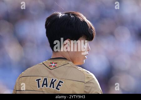 Leganes, Spanien. Dezember 2024. MADRID, SPANIEN - 8. Dezember: Takefusa Kubo von Real Sociedad während des Spiels der Liga 2024/25 zwischen Leganes und Real Sociedad im Butarque-Stadion. Guillermo Martinez/Alamy Live News Stockfoto