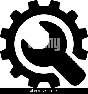 Einstellung – Vektorsymbol Stock Vektor