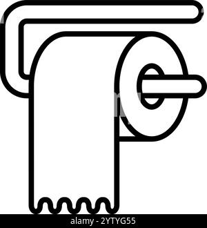 Toilettenpapier - Vektorsymbol Stock Vektor