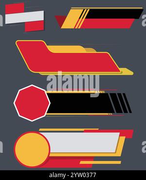 Verkauf Tags Etiketten Aufkleber Banner Vektor Design. Stock Vektor