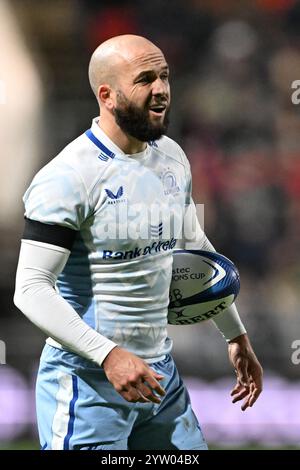 Ashton Gate, Bristol, Großbritannien. Dezember 2024. Investec Champions Cup Rugby, Bristol Bears gegen Leinster; Jamison Gibson-Park von Leinster Credit: Action Plus Sports/Alamy Live News Stockfoto