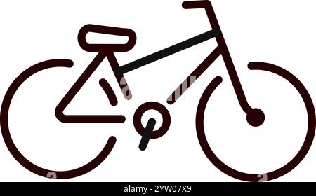 Fahrrad-Symbol, Fahrrad-Vektor-Symbol Stock Vektor