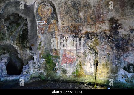 Das Kloster Kizlar in Trabzon, Türkei, wurde während der byzantinischen Zeit erbaut. Stockfoto