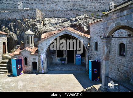 Das Kloster Kizlar in Trabzon, Türkei, wurde während der byzantinischen Zeit erbaut. Stockfoto