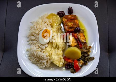 Traditionelles Kabeljau-Rezept, zubereitet im klassischen Stil Stockfoto