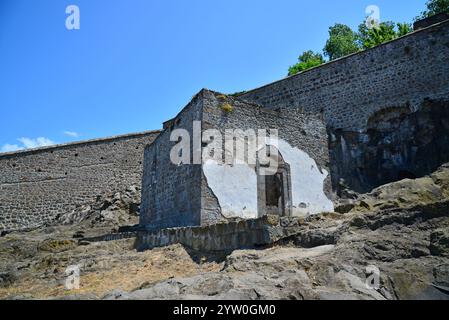 Das Kloster Kizlar in Trabzon, Türkei, wurde während der byzantinischen Zeit erbaut. Stockfoto