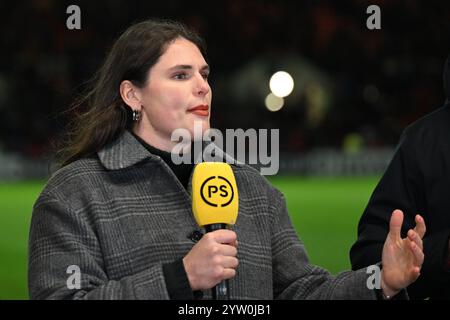 Ashton Gate, Bristol, Großbritannien. Dezember 2024. Investec Champions Cup Rugby, Bristol Bears versus Leinster; Ilona Maher von der US Women's 7s Team wird im Januar 2025 interviewt, als er sich Bristol Bears Women anschloss. Credit: Action Plus Sports/Alamy Live News Stockfoto