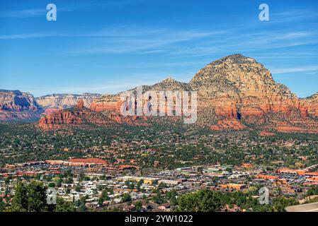 Spektakuläre Aussicht auf den Flughafen mesa Sedona, Arizona Stockfoto