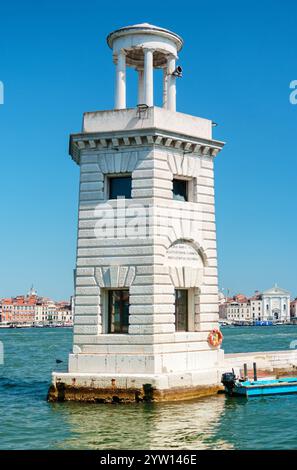 Der große Leuchtturm von St. George (Faro San Giorgio Maggiore) Venedig Italien Stockfoto