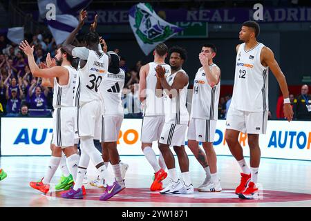 Madrid, Spanien. Dezember 2024. Dezember 2024; Wizink Center; Liga Endesa; ACB; Real Madrid vs Unicaja;Liga Endesa ACB Real Madrid - Unicaja 900/Cordon PRESS Credit: CORDON PRESS/Alamy Live News Stockfoto