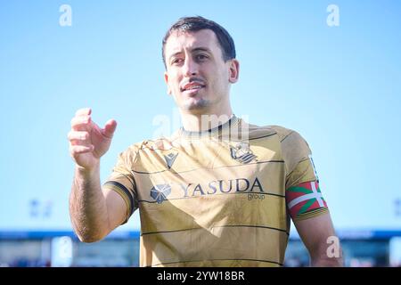 Spanisches La Liga EA Sports Fussballspiel Leganes gegen Real Sociedad im Butarque-Stadion in Leganes, Madrid, Spanien. Dezember 2024. 900/Cordon Press Credit: CORDON PRESS/Alamy Live News Stockfoto