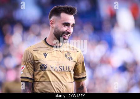 Spanisches La Liga EA Sports Fussballspiel Leganes gegen Real Sociedad im Butarque-Stadion in Leganes, Madrid, Spanien. Dezember 2024. 900/Cordon Press Credit: CORDON PRESS/Alamy Live News Stockfoto