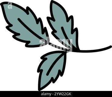 Klassischer Green Leaf Cluster Vektor Stock Vektor
