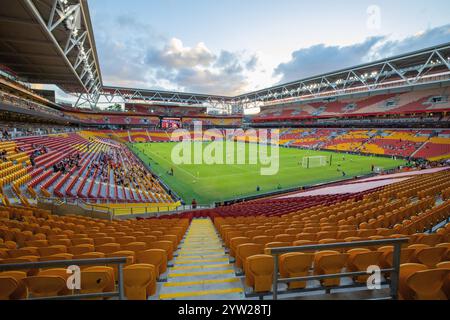 Brisbane, Australien. Dezember 2024. Brisbane, Australien, 6. Dezember 2024: Allgemeiner Blick ins Stadion vor der Isuzu Ute Ein Ligaspiels zwischen Brisbane Roar und Melbourne City FC im Suncorp Stadium in Brisbane, Australien Matthew Starling (Promediapix/SPP) Credit: SPP Sport Press Photo. /Alamy Live News Stockfoto