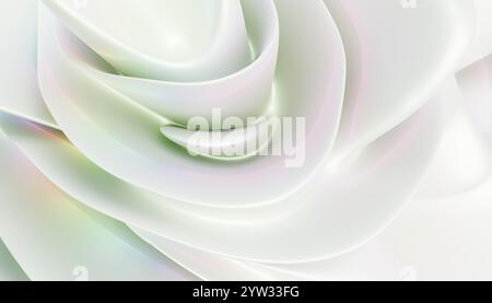 Sanfte, pastellfarbene Wirbel bilden einen sanften abstrakten Hintergrund. Stockfoto