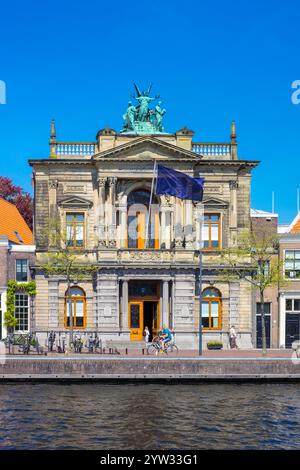 Teylers Museum Entlang Des Flusses Spaarne In Den Niederlanden Stockfoto