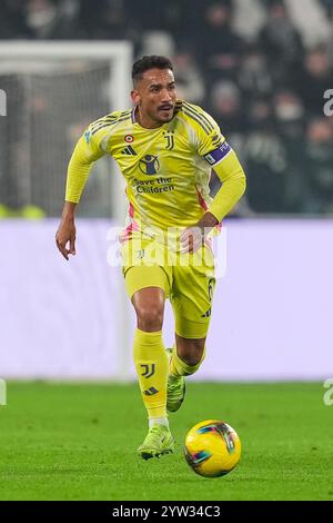 Torino, Italien. Dezember 2024. Juventus' Danilo während des Fußballspiels der Serie A zwischen Juventus und Bologna im Allianz-Stadion in Turin, Norditalien - Samstag, den 07. Dezember 2024. Sport - Fußball . (Foto: Spada/Lapresse) Credit: LaPresse/Alamy Live News Stockfoto