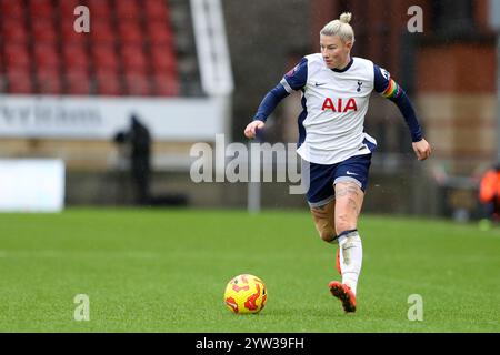 London, Großbritannien. 8. Dezember 2024. Beth England bei Tottenham Hotspur gegen Everton in der WSL. Stockfoto