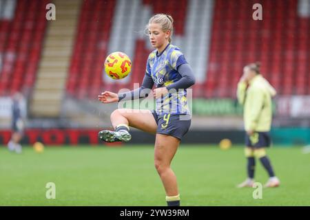 London, Großbritannien. 8. Dezember 2024. Issy Hobson während Tottenham Hotspur vs Everton in der WSL. Stockfoto